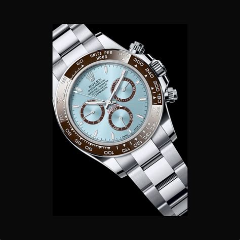 rolex cadran bleu ciel|Montre Rolex Cosmograph Daytona : platine .